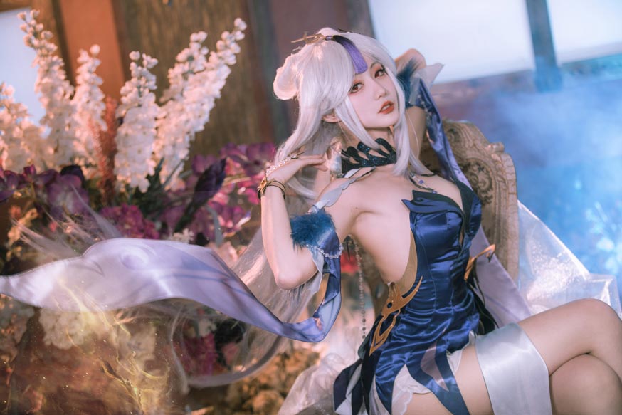 如月灰 原神 凝光 纱中幽兰 如月灰 原神 凝光 纱中幽兰