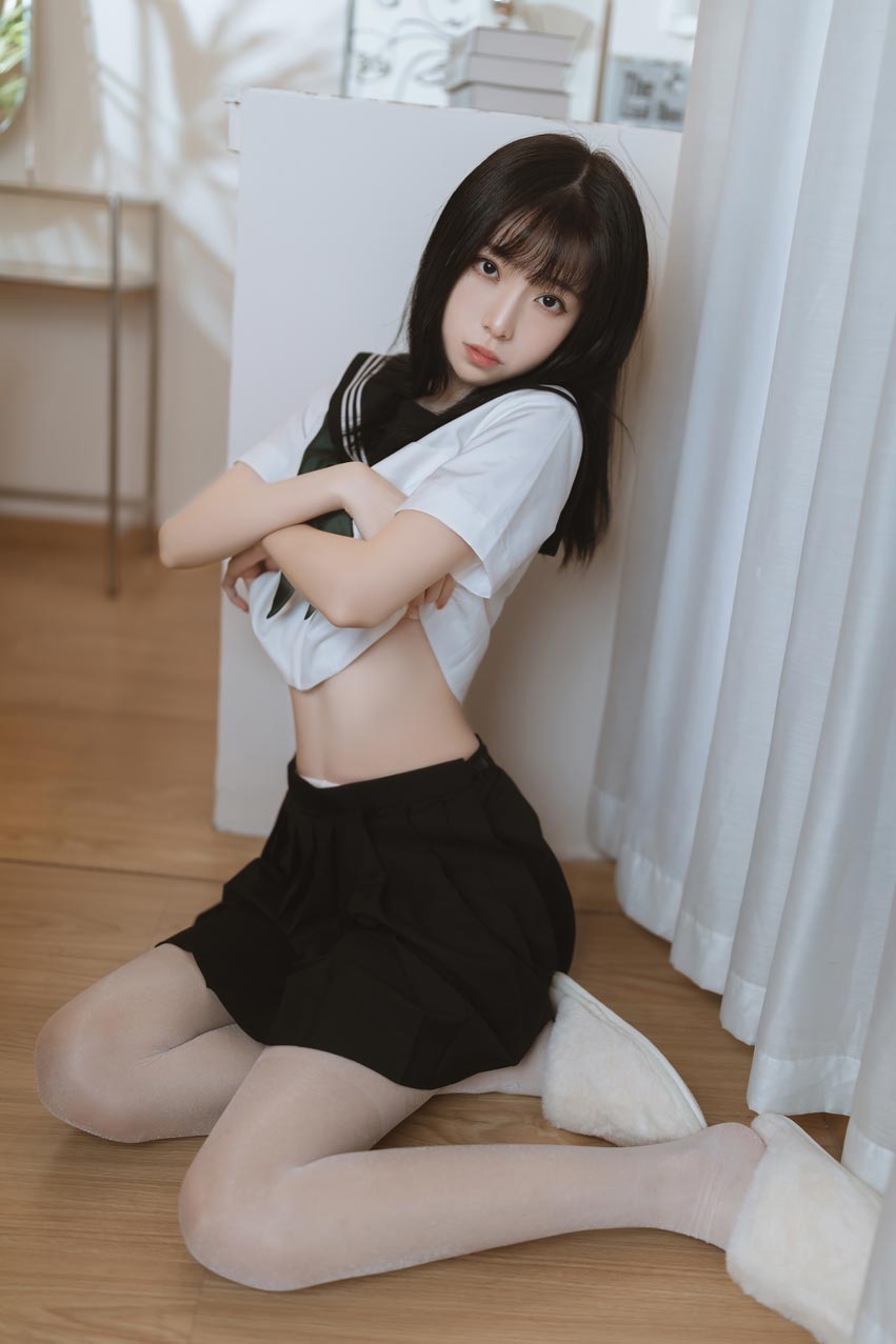 许岚LAN 白丝水手服