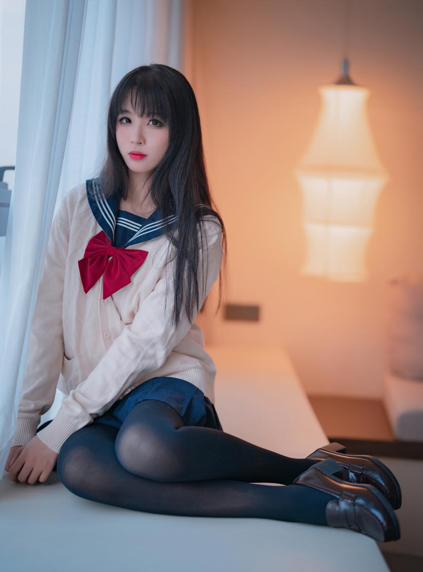 轩萧学姐 JK厚裤袜