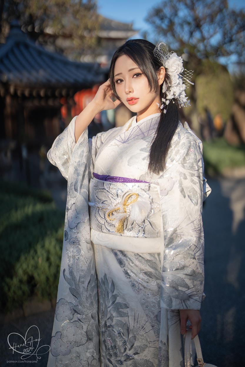 雨波_HaneAme-2024 New year Silver Kimono