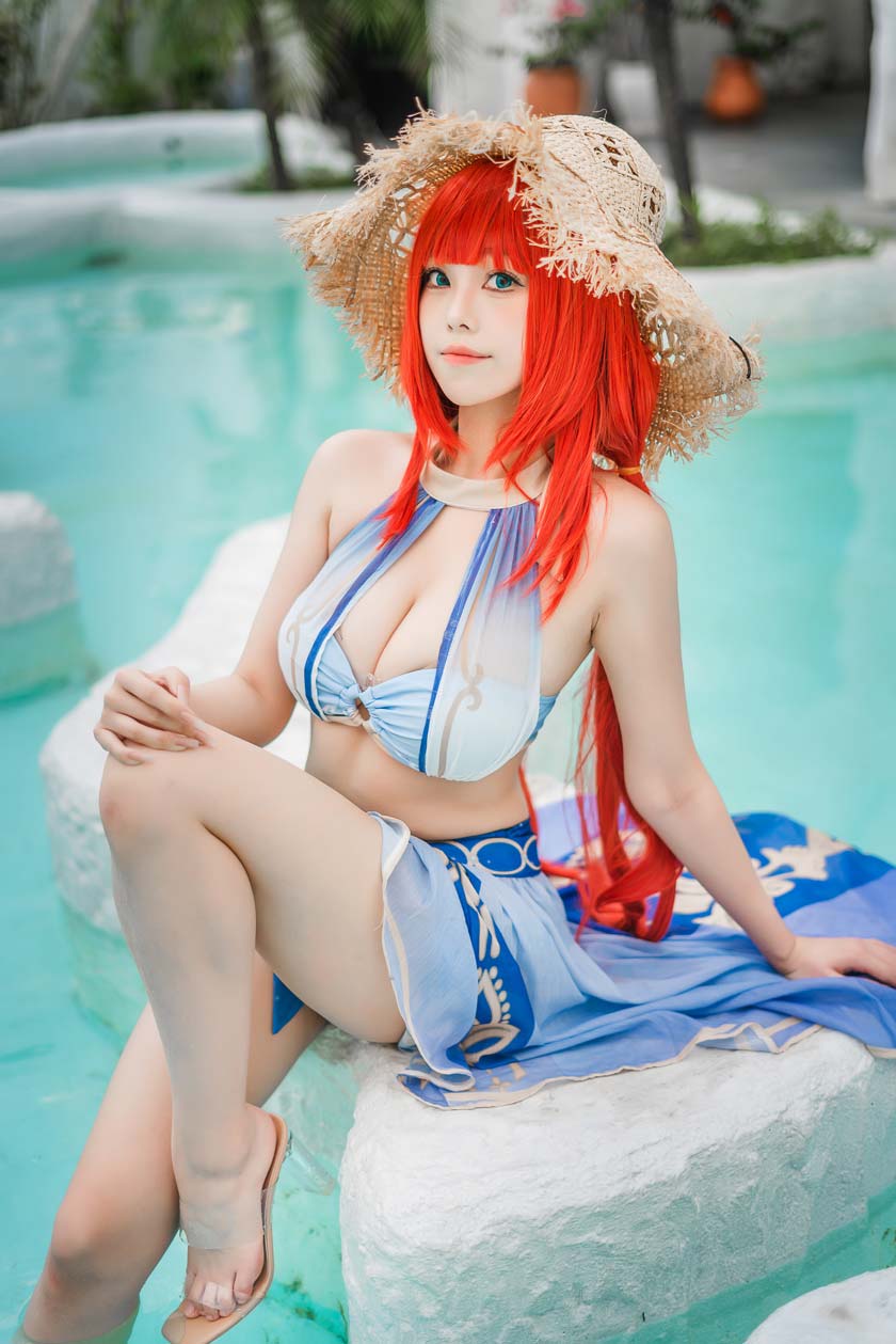 蜜汁猫裘-原神 妮露泳装