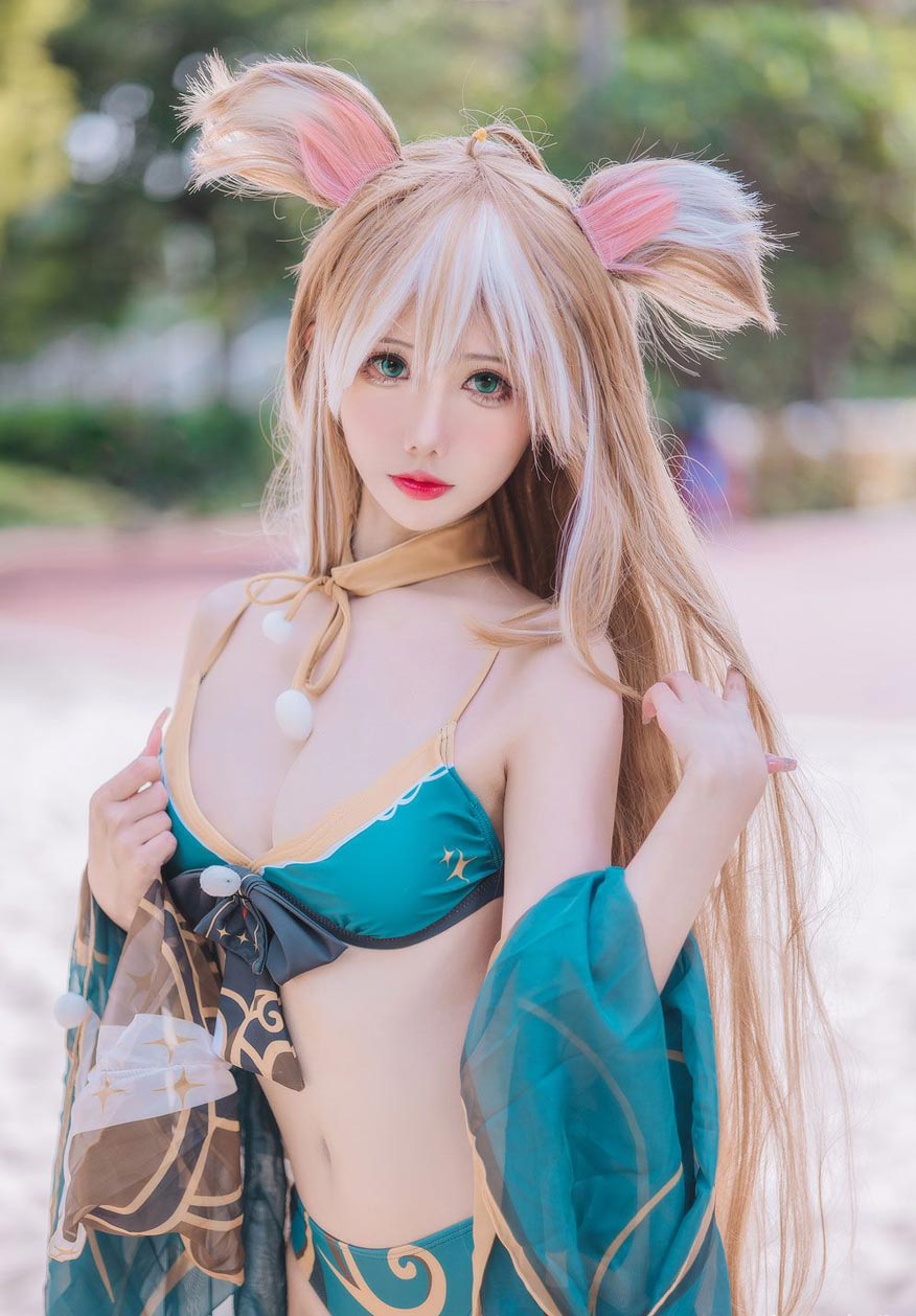 仙女月 泽月希娜小姐泳装
