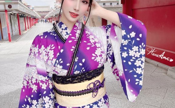 雨波_HaneAme 紫罗兰-夏日浴衣