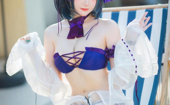 瓜希酱 柴郡泳装