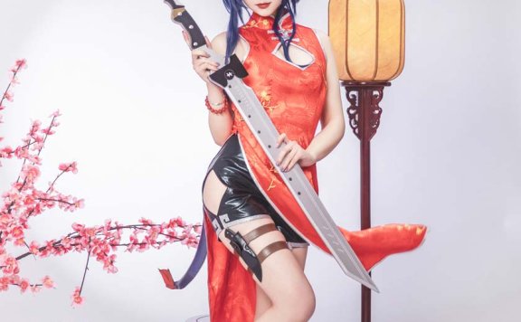 雪晴Astra-明日方舟 陈 旗袍